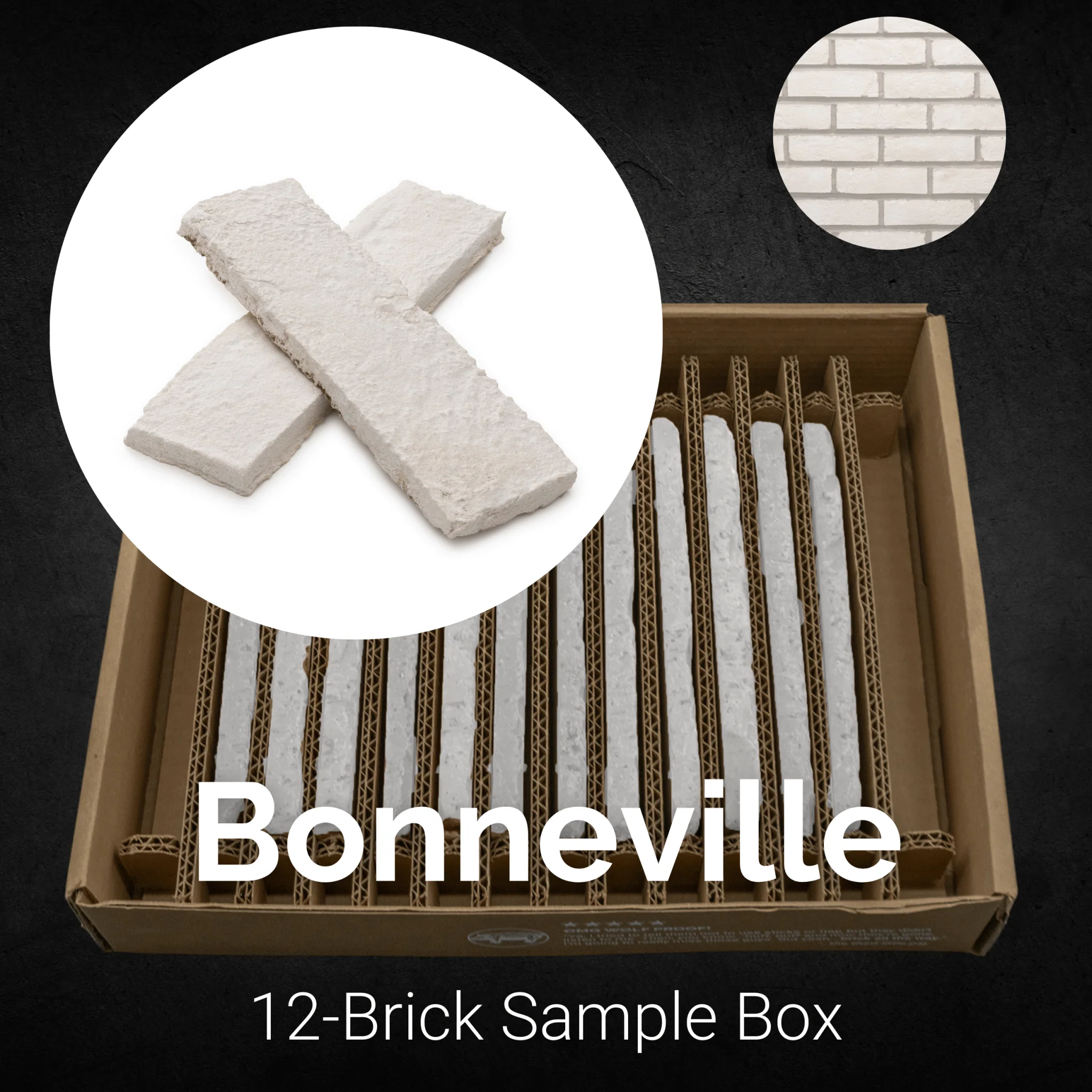 Bonneville Thin Brick Sample Box – 12 Real Clay Bricks